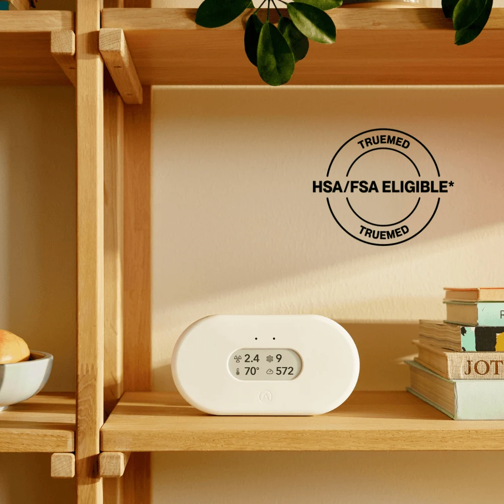 Airthings View Plus Complete Indoor Air Quality Monitor Official Studio Photography