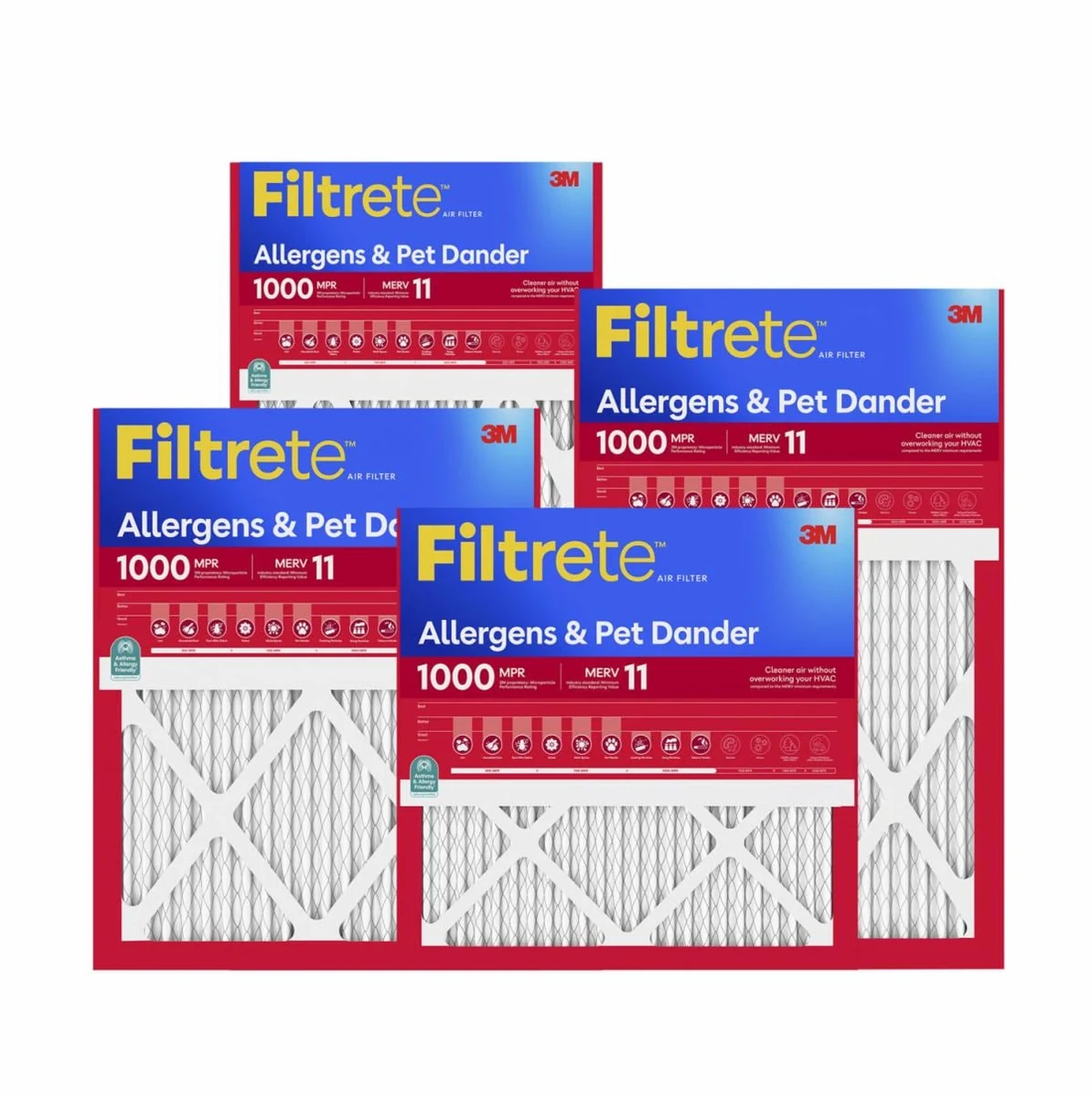 Filtrete 1000 Micro Allergen 16x25x1 Air Filter Official Studio Photography