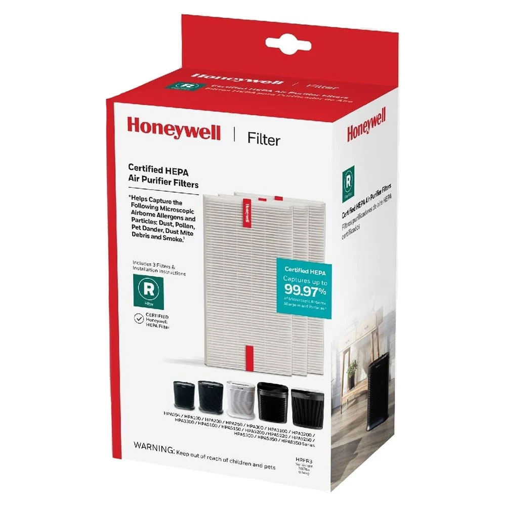 Honeywell Home Filter HRF-R1 & Pre-filter A Replacement Filter Official Studio Photography